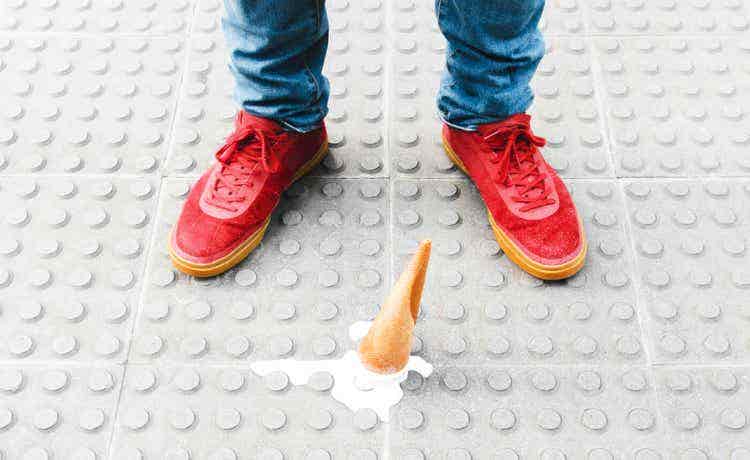 dropped ice cream on the ground, blog header image for how to budget for every season