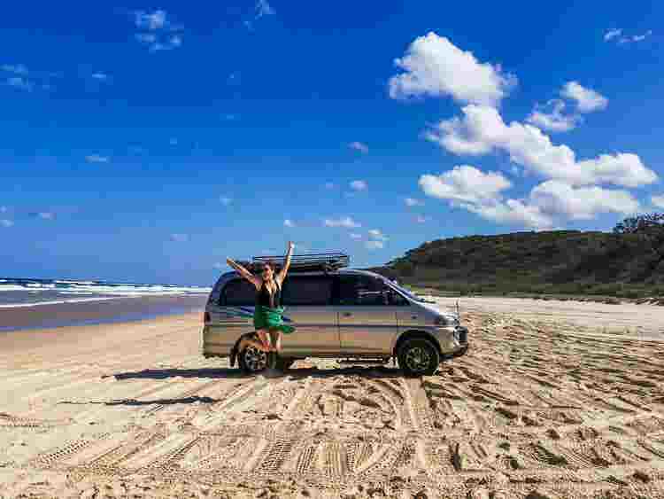 Kiera Blaney travelled around north Queensland in her van.