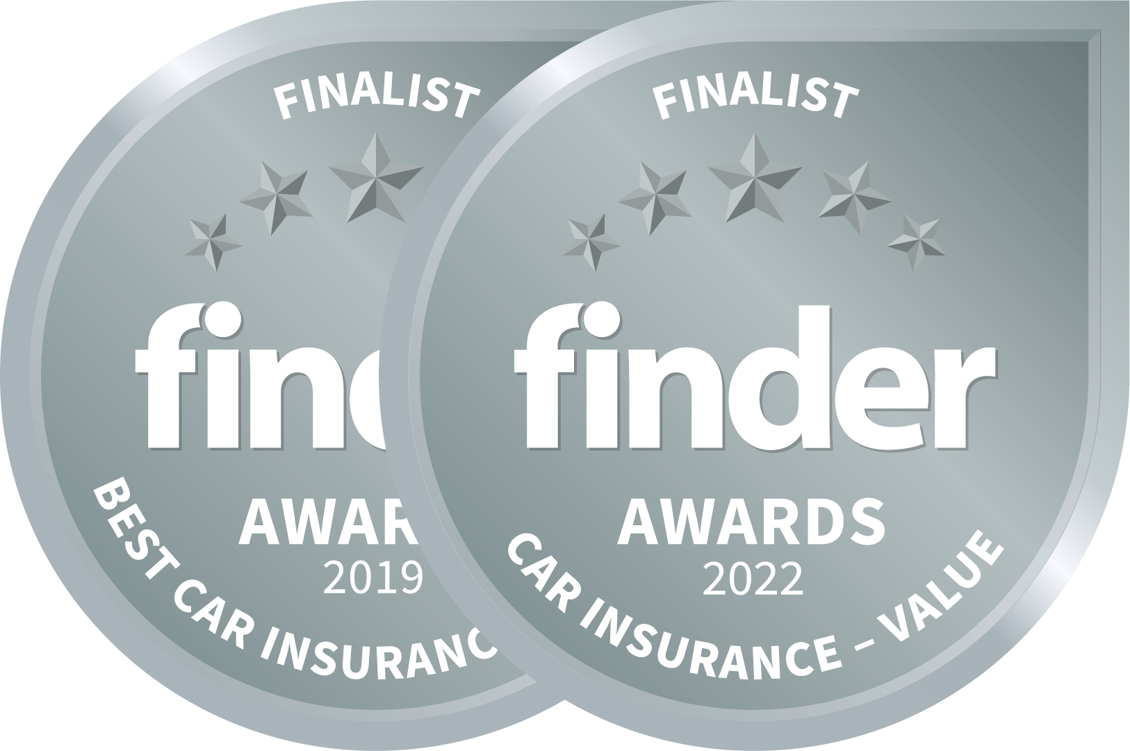 2019 and 2022 Finder finalist award logo