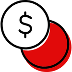 Stacked coins symbolising low fees and better value for your super.